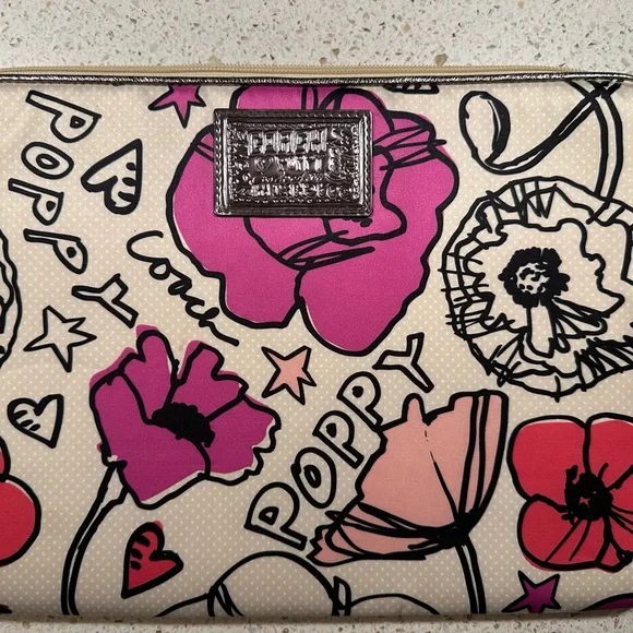 Coach Poppy Floral Laptop Bag - Picture 2 of 7